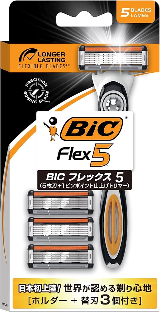 Amazon.co.jp: BIC(ビック) フレックス5 カミソリ(5枚刃+1ピンポイント